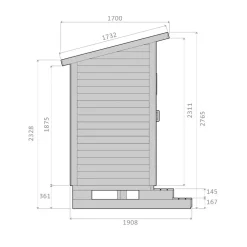 Online Biolan PremiumPuucee-paketti VOL1.1. 1.5m², sis. Miljöökoriste Puucee ja Kompostikäymälä Eco