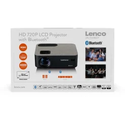 New Lenco Projektori , 720P HD LCD, bluetoothilla