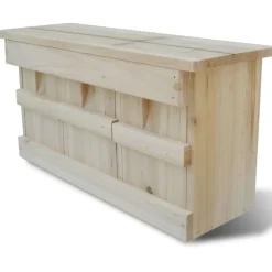 Best FinePRICE Pääskysen pesälaatikko 44 x 15,5 x 21,5 cm