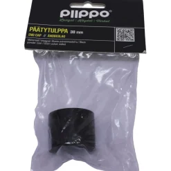 Piippo Päätytulppa Ø 36mm pulverimaalattu musta