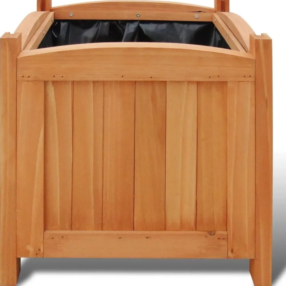 Outlet FinePRICE Puinen korotettu kukkalaatikko 30 x 30 x 30 cm 2 sarja