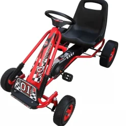 Best FinePRICE Punainen Polkuauto Säädettävällä Istuimella