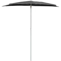 Best FinePRICE Puoliaurinkovarjo tangolla 180x90 cm antrasiitti