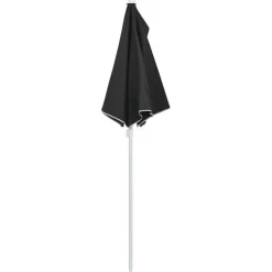 Discount FinePRICE Puoliaurinkovarjo tangolla 180x90 cm musta