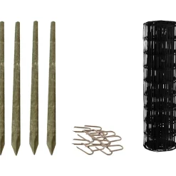 Outlet Hortus Puutarha-aitapaketti 80cm 5x10-100m sis, tolpat musta