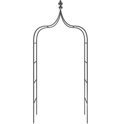 Sale FinePRICE Puutarhakaaret 2 kpl 120x38x260 cm teräs musta