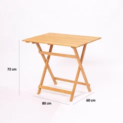 Online Linento Garden Puutarhakalusteryhmä My 004A, valkoinen/puunväri, 5-osainen