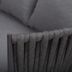 Sale Home4you Puutarhakalustesetti BRISTOL kulmasohva ja pöytä, harmaa