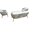 Outlet Home4you Puutarhakalustesetti TUXEDO pöytä, sohva ja 2 tuolia, vihreä