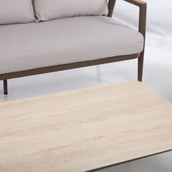 Online Home4you Puutarhakalustesetti DELIA pöytä, sohva ja 2 tuolia, beige