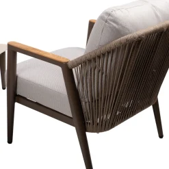 Online Home4you Puutarhakalustesetti DELIA pöytä, sohva ja 2 tuolia, beige