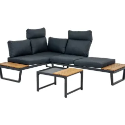 Clearance Home4you Puutarhakalustesetti MOERS monikäyttöinen, harmaa
