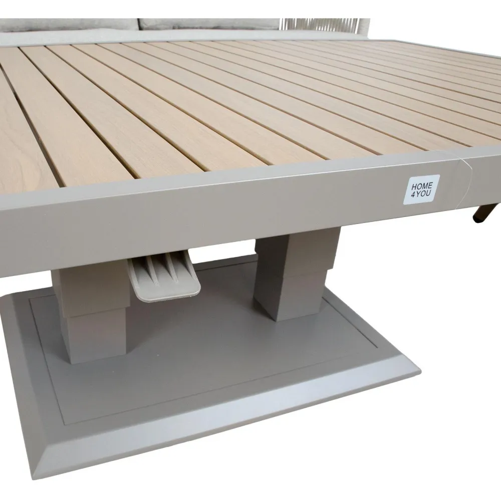 Outlet Home4you Puutarhakalustesetti MALISE 6-osainen, beige