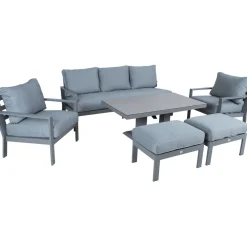 Online Home4you Puutarhakalustesetti RIO 6-osainen, harmahtava, beige