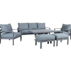Online Home4you Puutarhakalustesetti RIO 6-osainen, harmahtava, beige