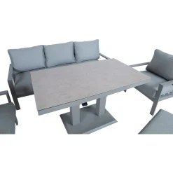 Online Home4you Puutarhakalustesetti RIO 6-osainen, harmahtava, beige
