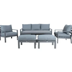 Online Home4you Puutarhakalustesetti RIO 6-osainen, harmahtava, beige