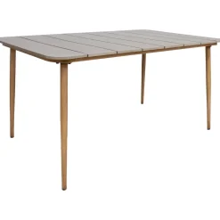 New Home4you Puutarhakalustesetti NORWAY pöytä ja 4 tuolia, beige