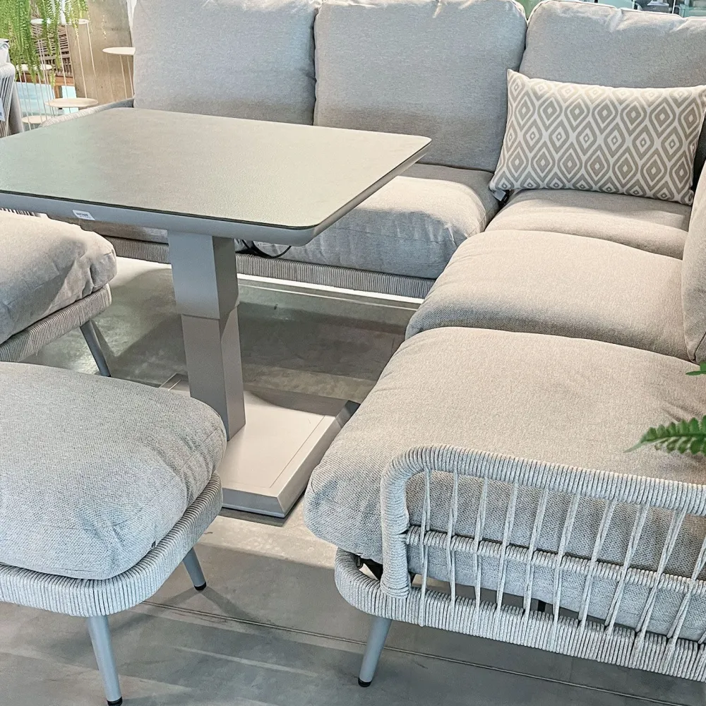 Best Home4you Puutarhakalustesetti MARENDA 4-osainen, harmaa/beige