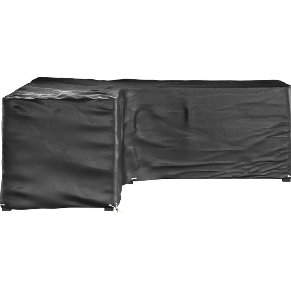 Discount FinePRICE Puutarhakalustesuoja L-muoto 12 purjerengasta 185x185x70 cm