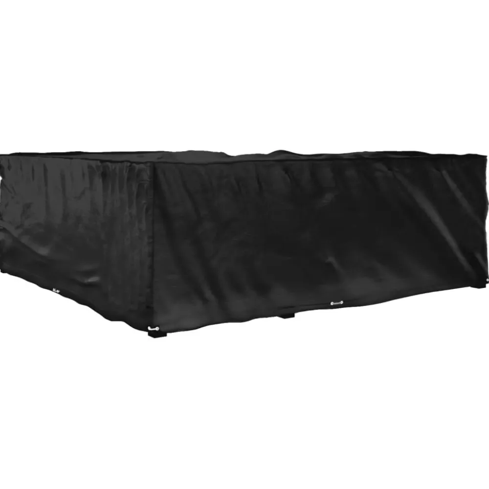Discount FinePRICE Puutarhakalustesuoja L-muoto 12 purjerengasta 185x185x70 cm