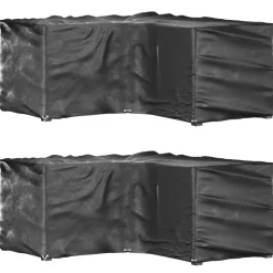 Discount FinePRICE Puutarhakalustesuoja L-muoto 12 purjerengasta 185x185x70 cm