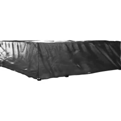 Discount FinePRICE Puutarhakalustesuoja L-muoto 12 purjerengasta 185x185x70 cm