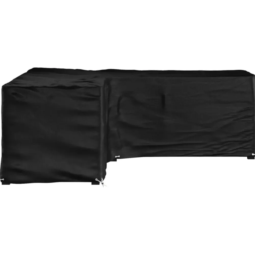 Discount FinePRICE Puutarhakalustesuoja L-muoto 12 purjerengasta 185x185x70 cm
