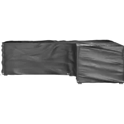 Discount FinePRICE Puutarhakalustesuoja L-muoto 12 purjerengasta 185x185x70 cm