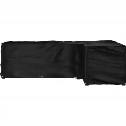 Discount FinePRICE Puutarhakalustesuoja L-muoto 12 purjerengasta 185x185x70 cm