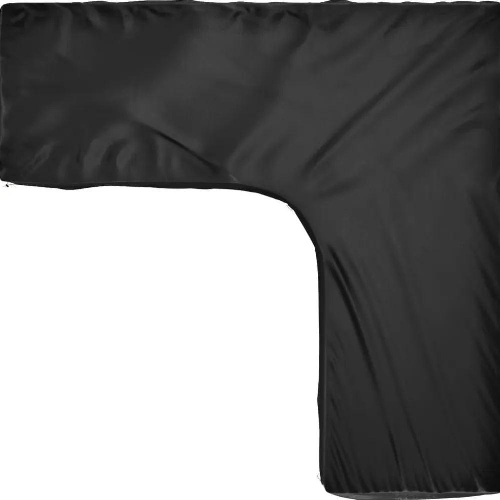Discount FinePRICE Puutarhakalustesuoja L-muoto 12 purjerengasta 185x185x70 cm