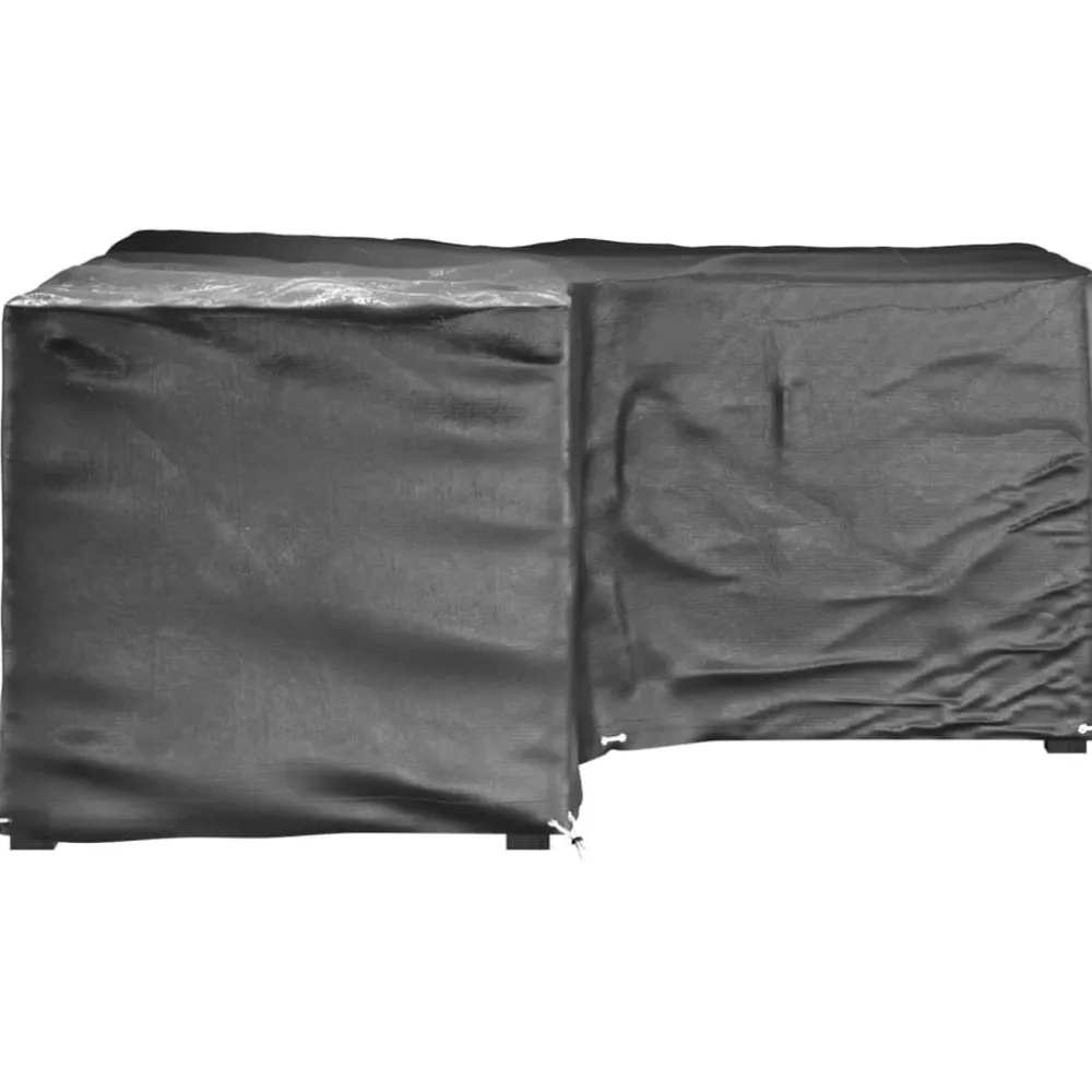 Discount FinePRICE Puutarhakalustesuoja L-muoto 12 purjerengasta 185x185x70 cm
