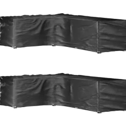 Discount FinePRICE Puutarhakalustesuoja L-muoto 12 purjerengasta 185x185x70 cm