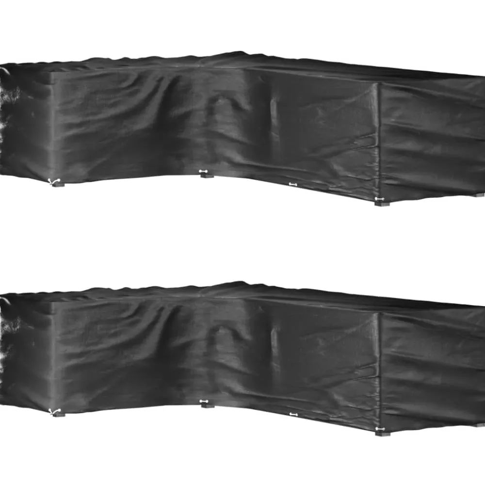 Discount FinePRICE Puutarhakalustesuoja L-muoto 12 purjerengasta 185x185x70 cm