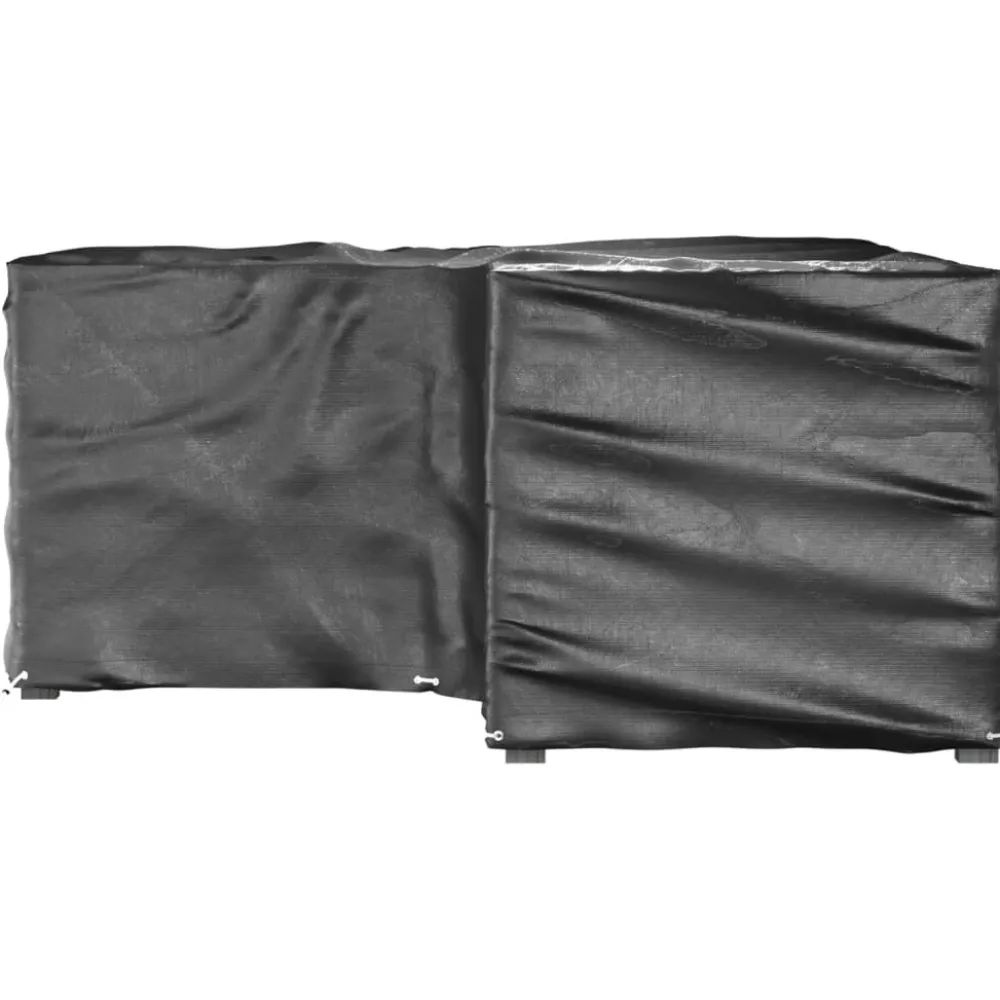 Discount FinePRICE Puutarhakalustesuoja L-muoto 12 purjerengasta 185x185x70 cm