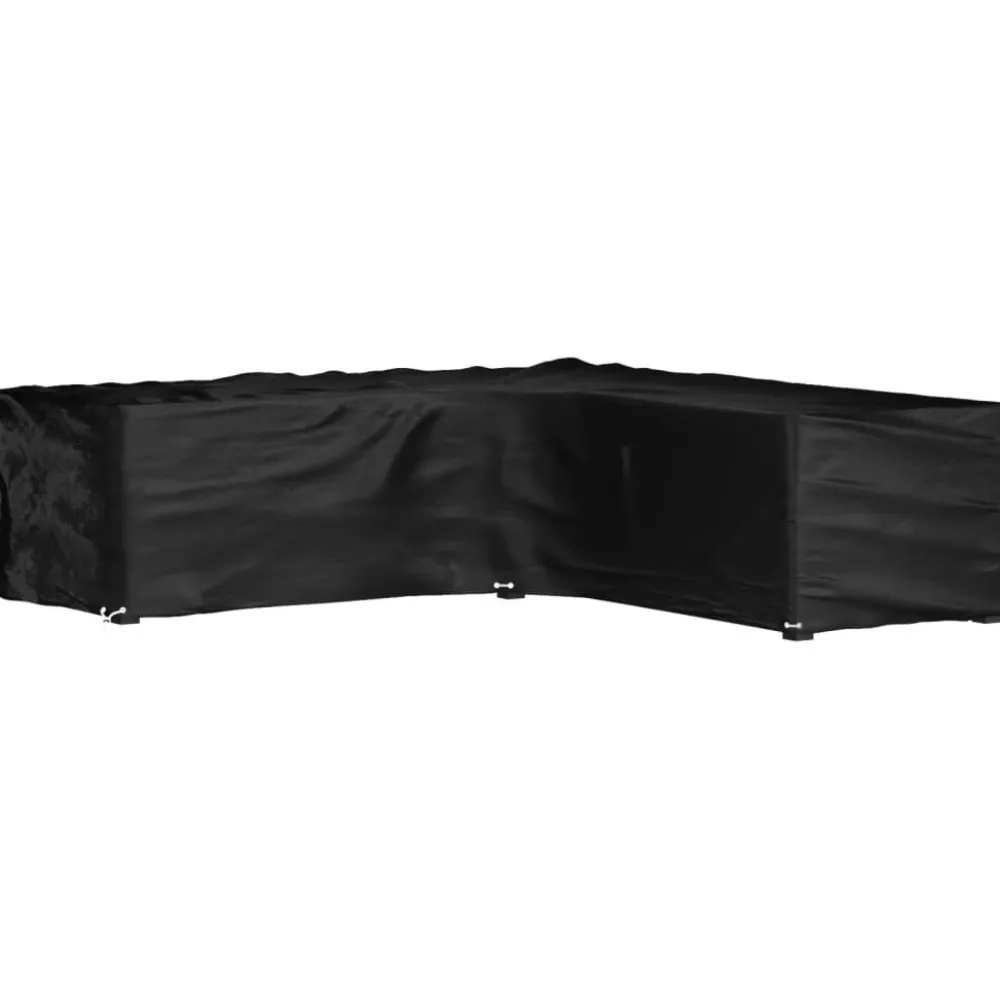 Discount FinePRICE Puutarhakalustesuoja L-muoto 12 purjerengasta 185x185x70 cm