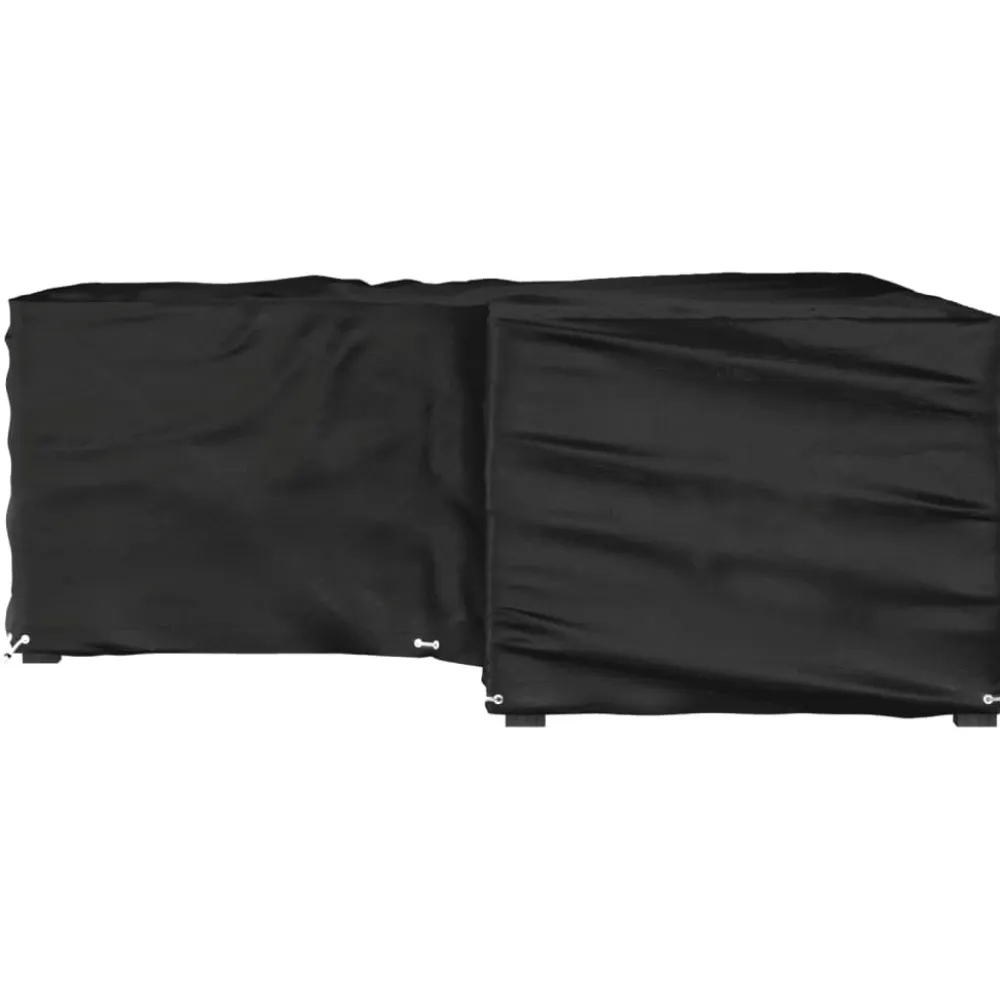 Discount FinePRICE Puutarhakalustesuoja L-muoto 12 purjerengasta 185x185x70 cm