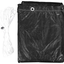 Discount FinePRICE Puutarhakalustesuoja L-muoto 12 purjerengasta 185x185x70 cm