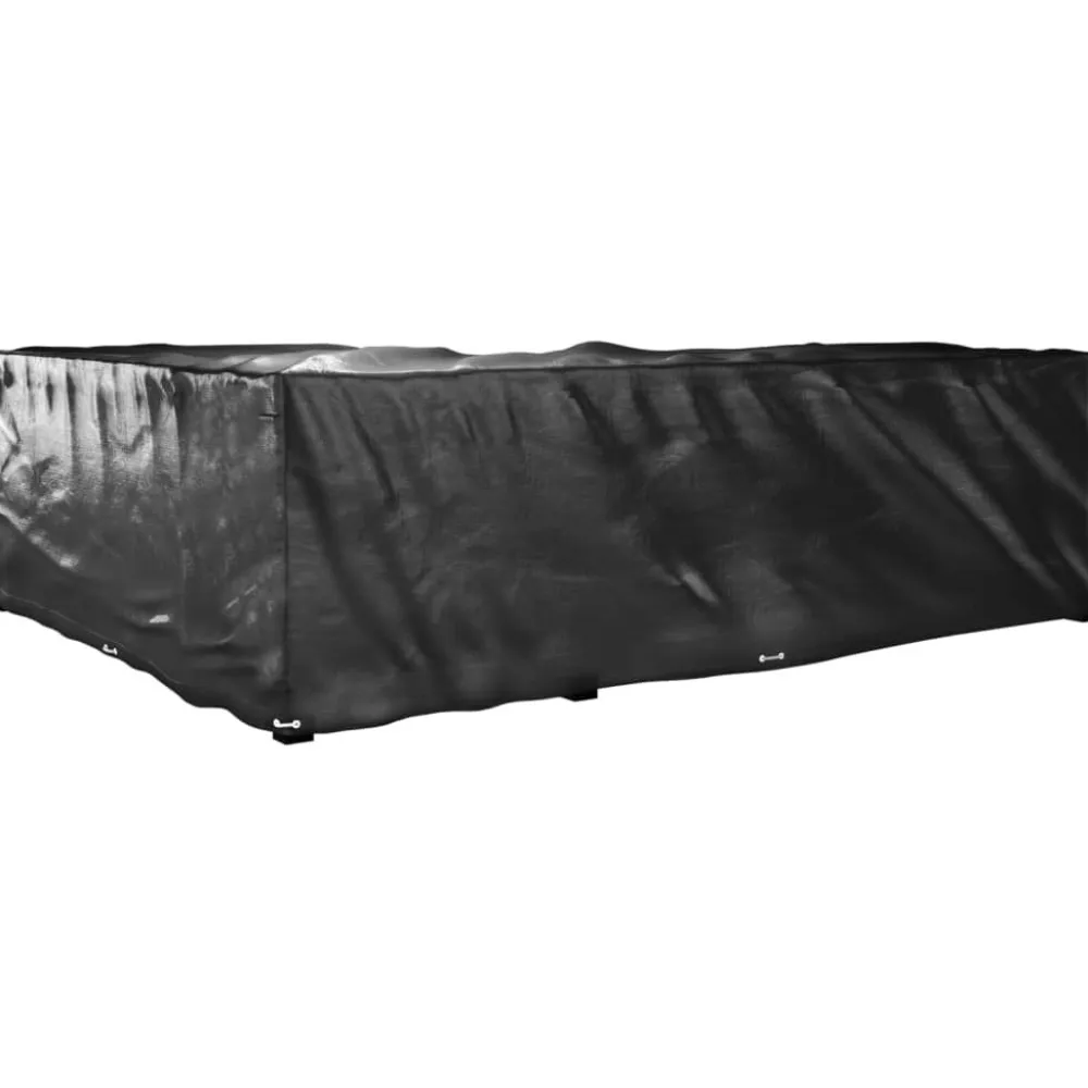 Discount FinePRICE Puutarhakalustesuoja L-muoto 12 purjerengasta 185x185x70 cm