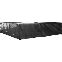Discount FinePRICE Puutarhakalustesuoja L-muoto 12 purjerengasta 185x185x70 cm