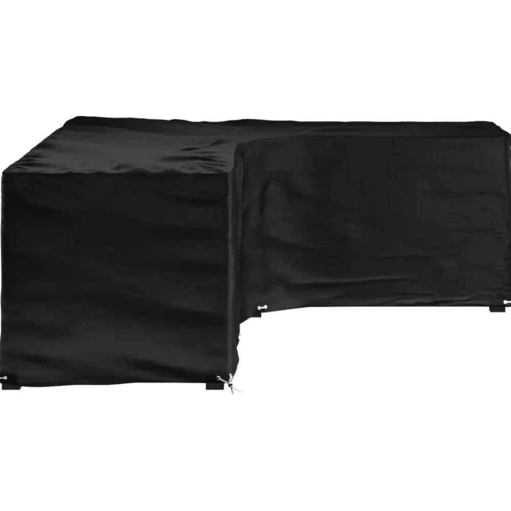 Discount FinePRICE Puutarhakalustesuoja L-muoto 12 purjerengasta 185x185x70 cm