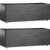 Outlet FinePRICE Puutarhakalustesuojat 2 kpl 8 purjerengasta 192x82x65 cm