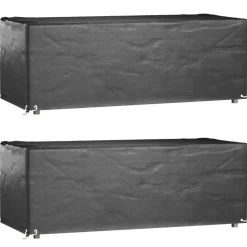 Outlet FinePRICE Puutarhakalustesuojat 2 kpl 8 purjerengasta 192x82x65 cm