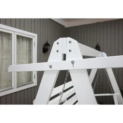 Baltic Garden Puutarhakeinu katoksella Pelle 165cm valkoinen/musta