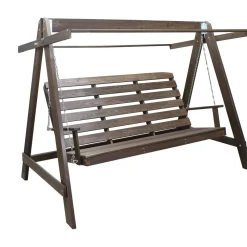 Baltic Garden Puutarhakeinu katoksella Pelle 165cm ruskea/beige
