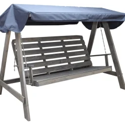 Discount Baltic Garden Puutarhakeinu katoksella Pelle 165cm harmaa