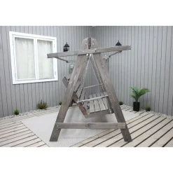 Discount Baltic Garden Puutarhakeinu katoksella Pelle 165cm harmaa
