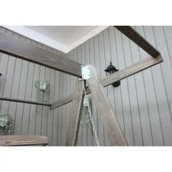 Discount Baltic Garden Puutarhakeinu katoksella Pelle 165cm harmaa