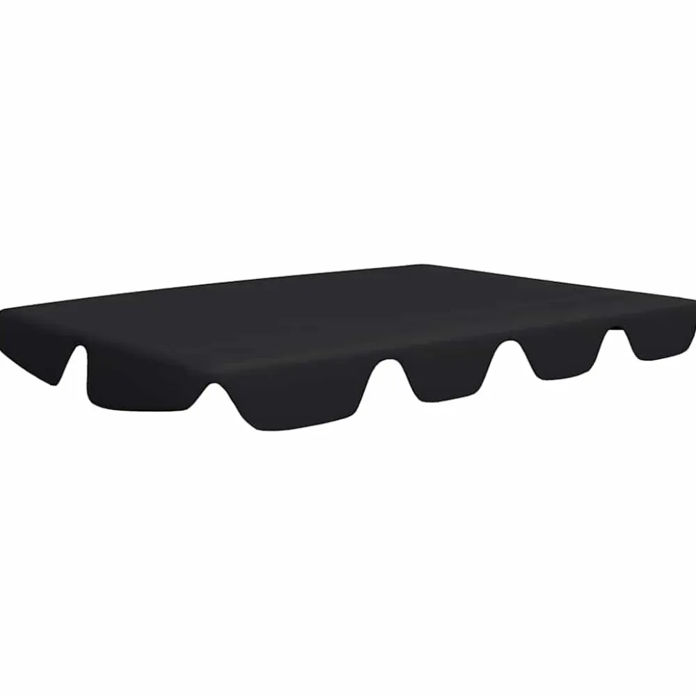 New FinePRICE Puutarhakeinun Vaihtokatos musta 188/168x145/110 cm (12093)