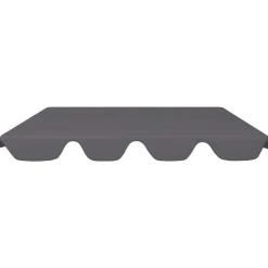 New FinePRICE Puutarhakeinun Vaihtokatos musta 188/168x145/110 cm (12093)